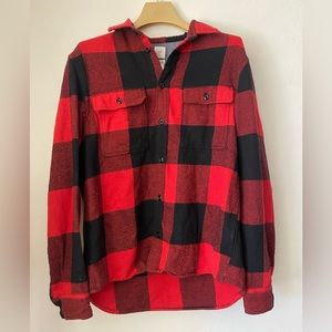 Mens H&M red and black flannel